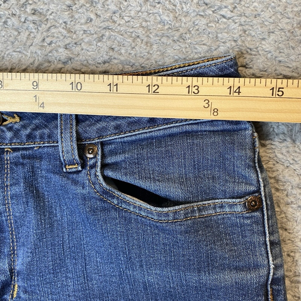 LL Bean Womens Classic Fit Boot Cut Jeans Size 8 MT Blue Stretch Country Cowgirl - Picture 6 of 16